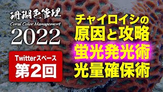 珊瑚色管理2022 第2回：チャイロイシの原因と攻略、蛍光発光術、光量確保術