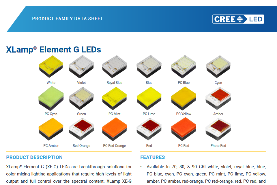 Cree XLamp XE-G