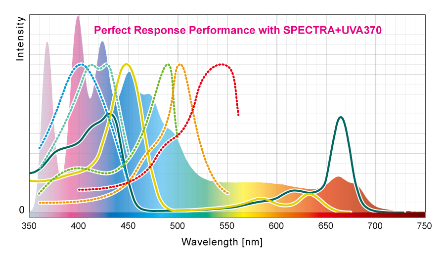 SPECTRA+UVA370による完璧な応答性能