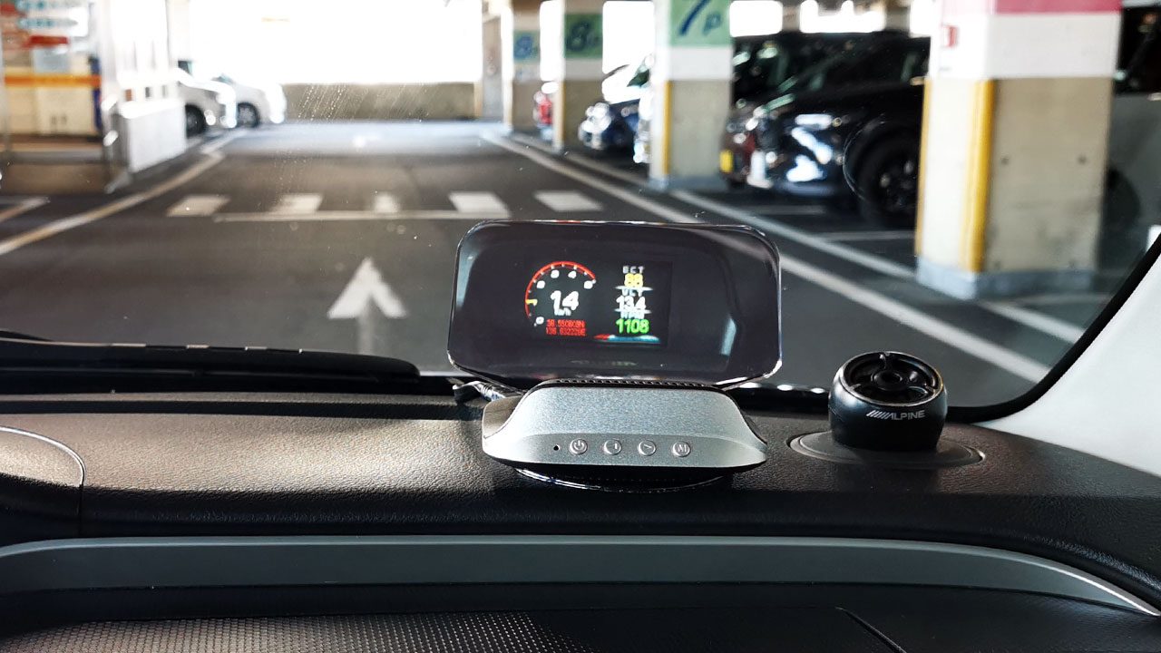 屋内駐車場ではクッキリ見えます！