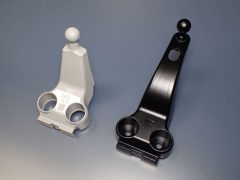 ルームミラーのアームを前方へ延長してみた