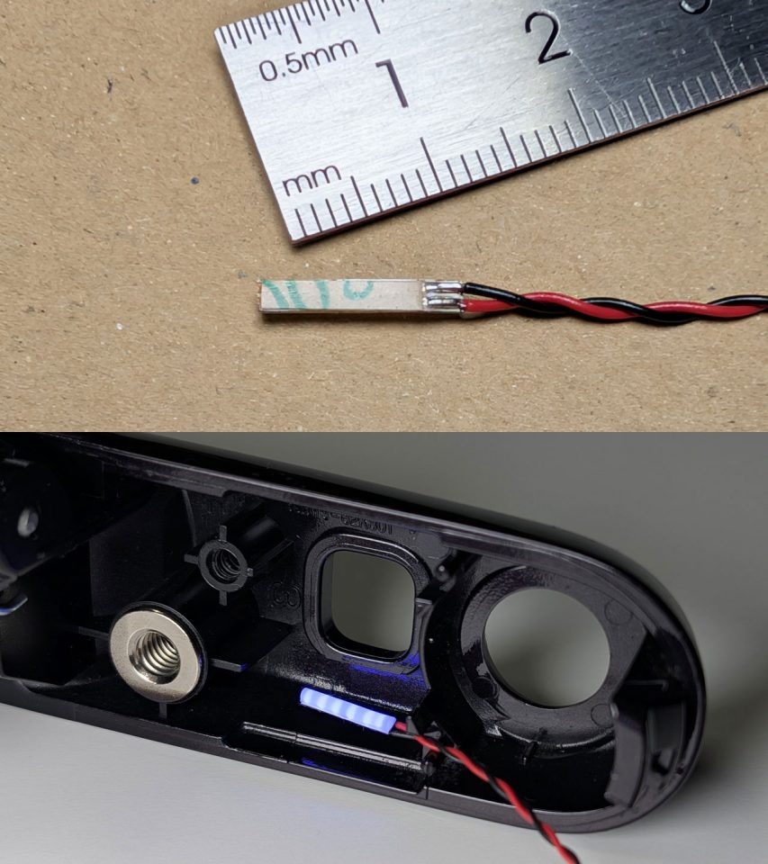 LEDテープの加工と配置イメージの確認