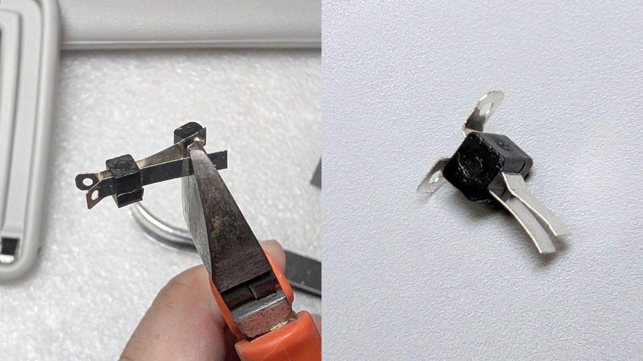 センサースイッチの加工