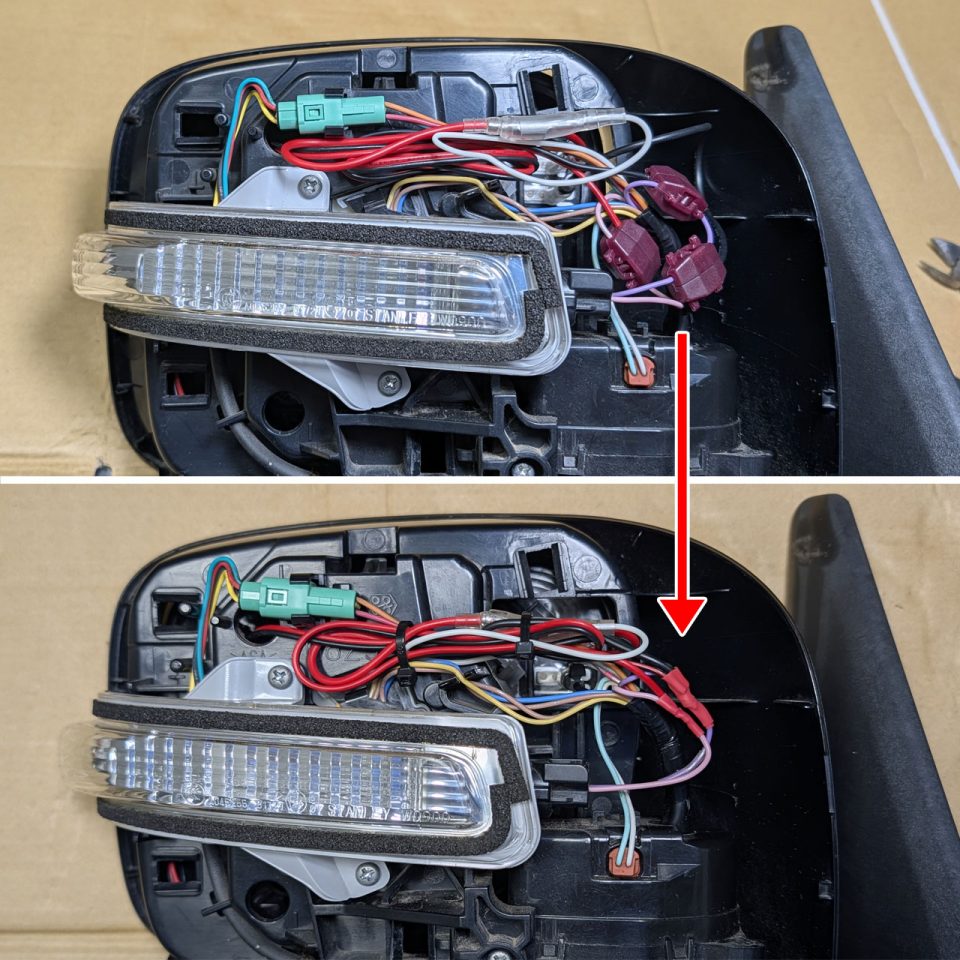 ハンダ付けで確実に結線しました