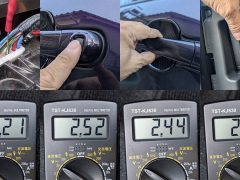 ドア操作による電圧変化